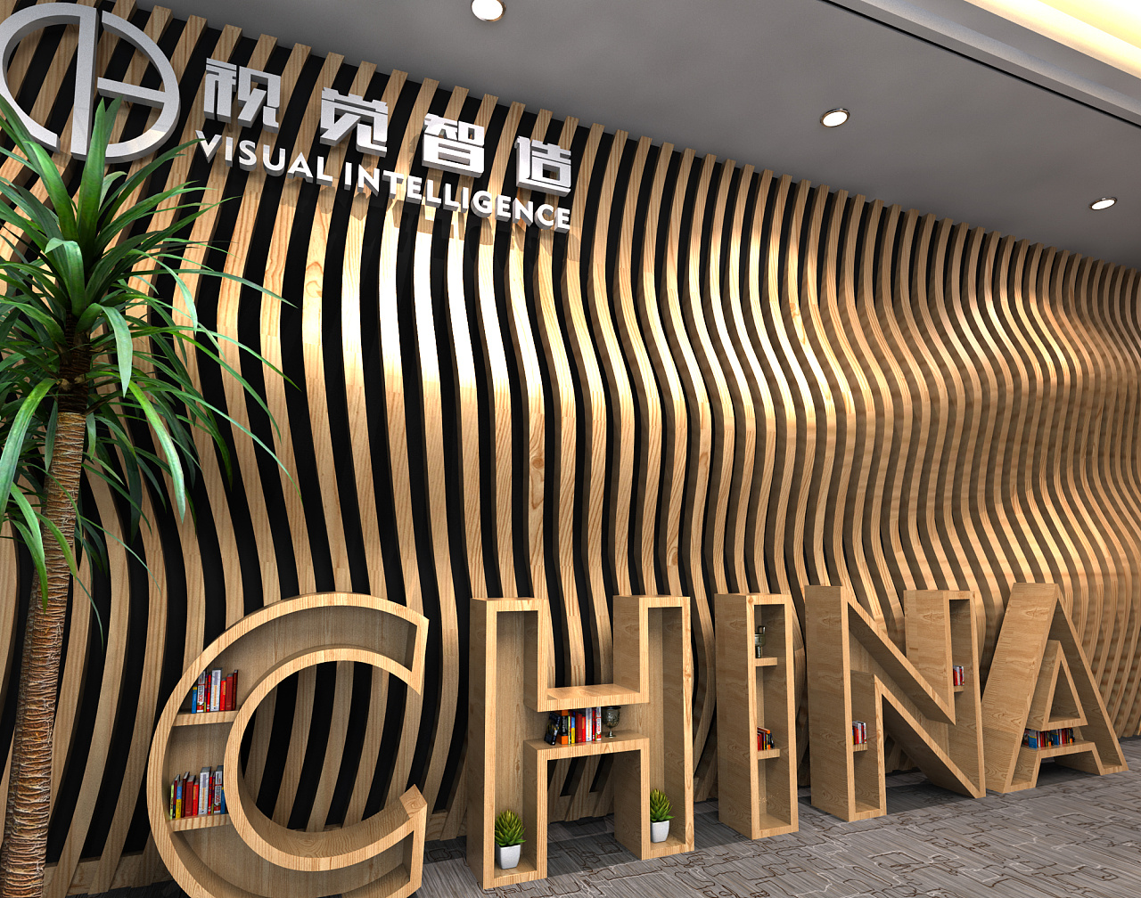 实木文化墙背景墙装饰效果图