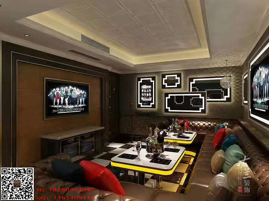 西宁大型综合体项目装修设计-火锅ktv设计案例