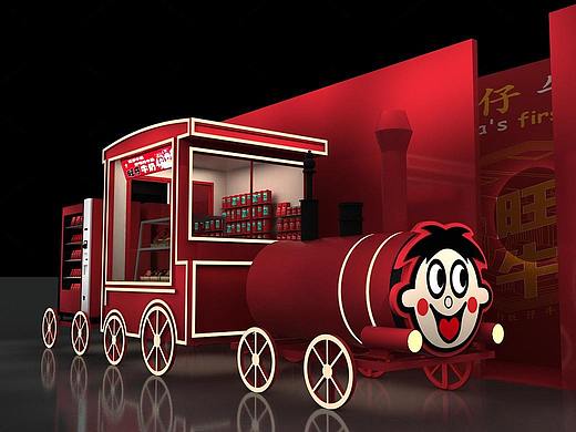 国潮卡通风格旺仔牛奶新年快闪店