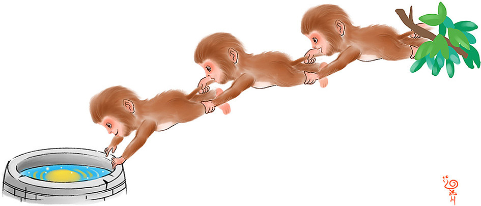 出版社画的小古文配图系列节选