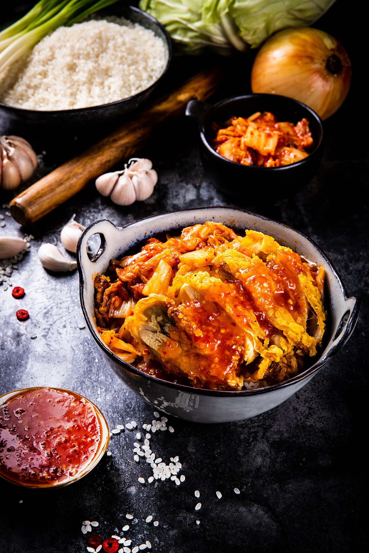 【商拍】炸鸡和拌饭