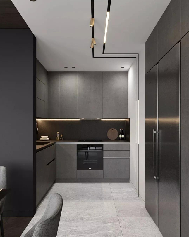 高级灰+胡桃木,实力演绎低调奢华