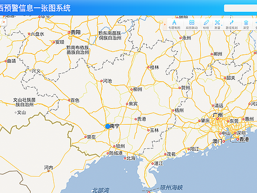 GIS地图预警界面设计