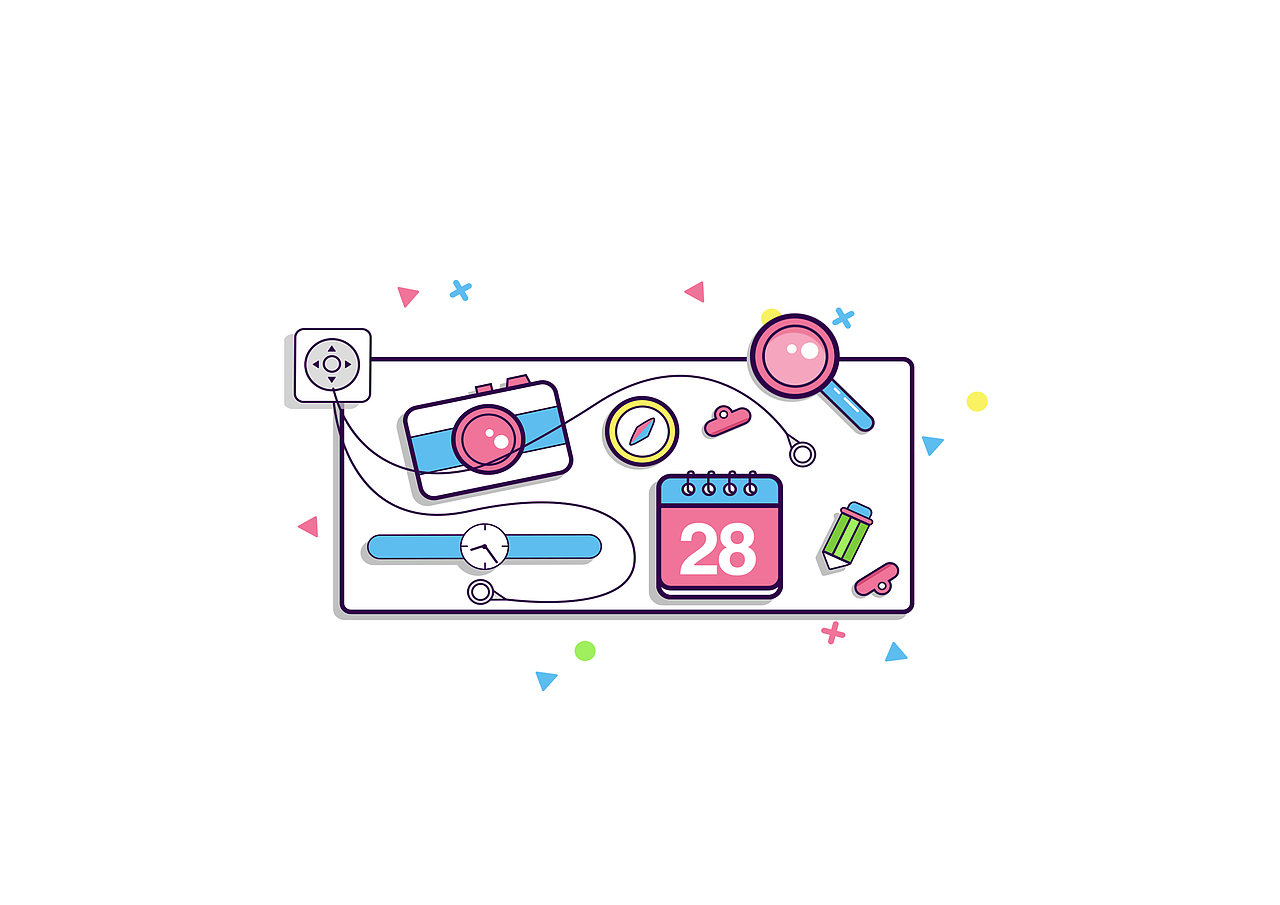 简单的mbe风格小清新壁纸