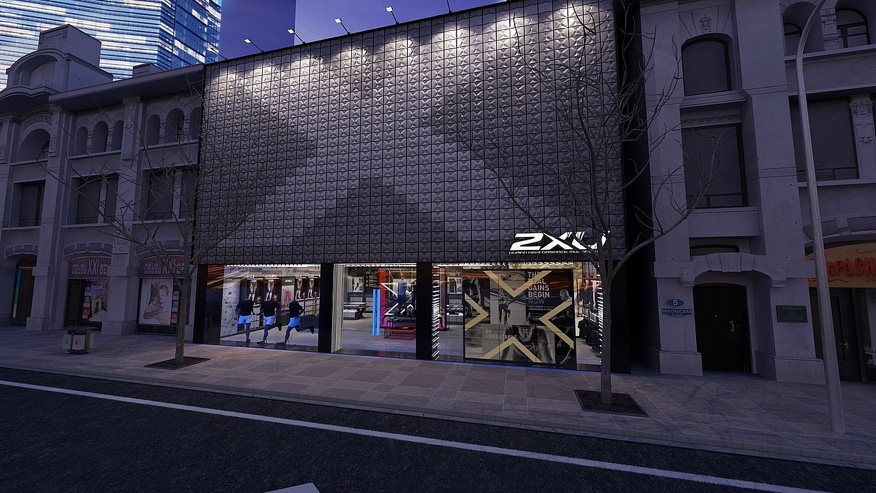 2XU概念店（图ZMTE4MDc3ODE2） - 展陈设计 - 站酷设计师kiddkong1986原创素材 - 站酷ZCOOL