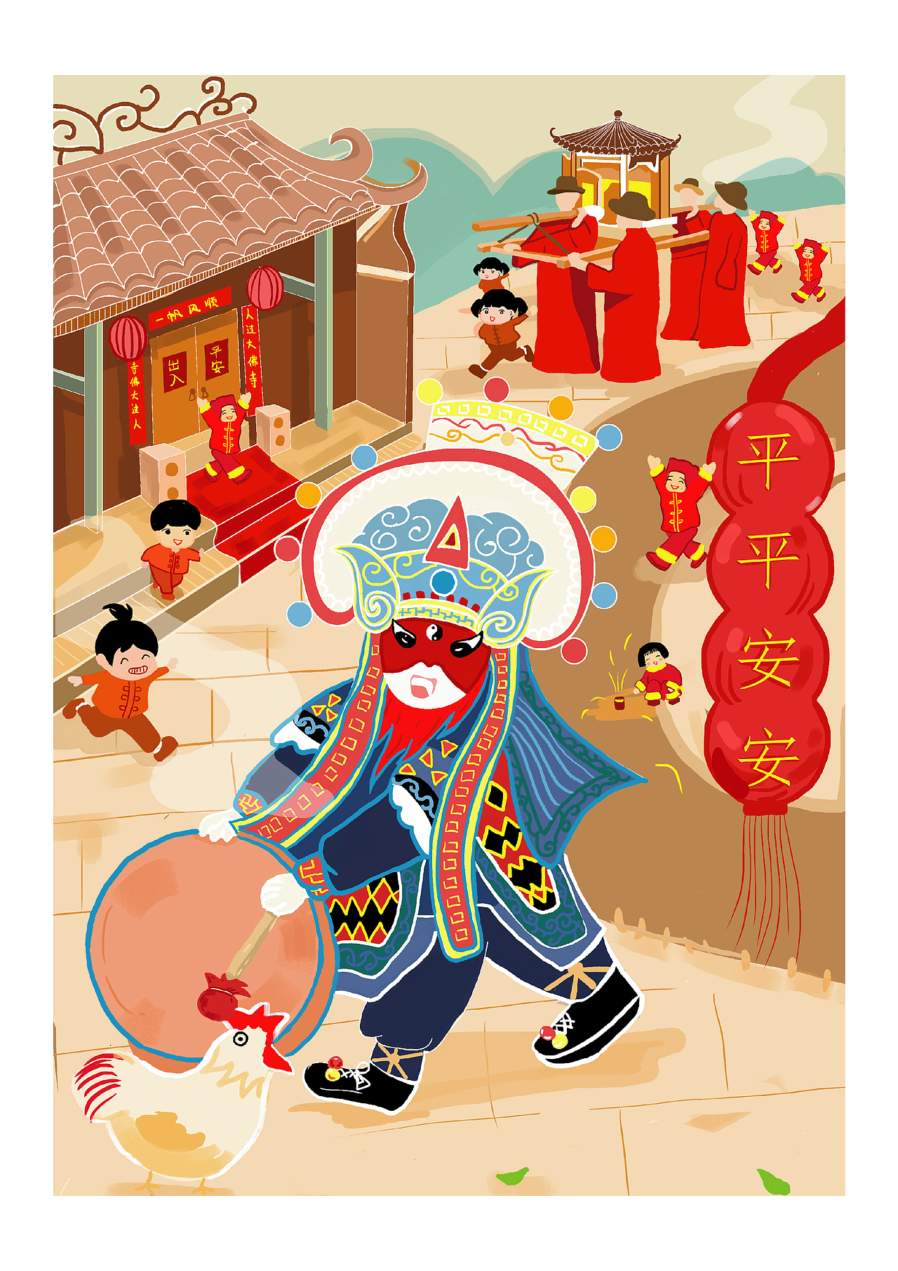 潮汕英歌舞ip形象设计