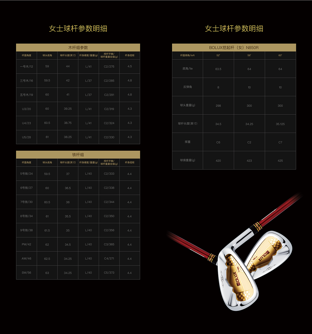 BOLUX 博勒克斯 高尔夫球杆画册