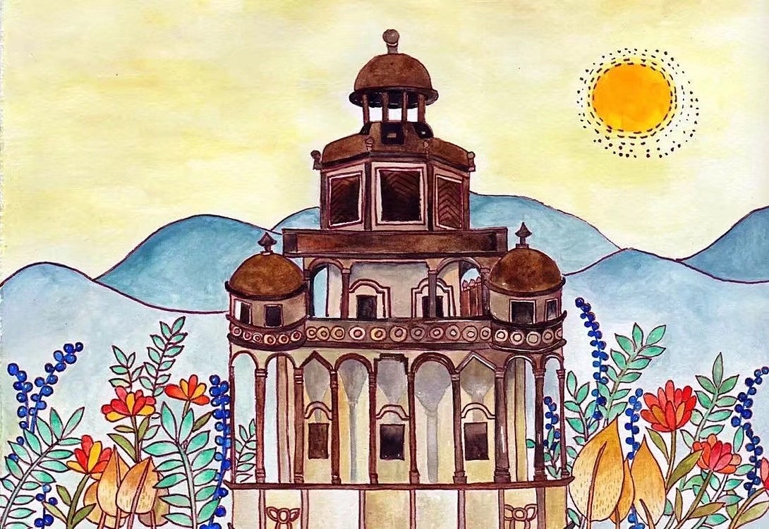 开平碉楼之一|插画|概念设定|插画师陈紫筠 - 原创作品 - 站酷 (zcool