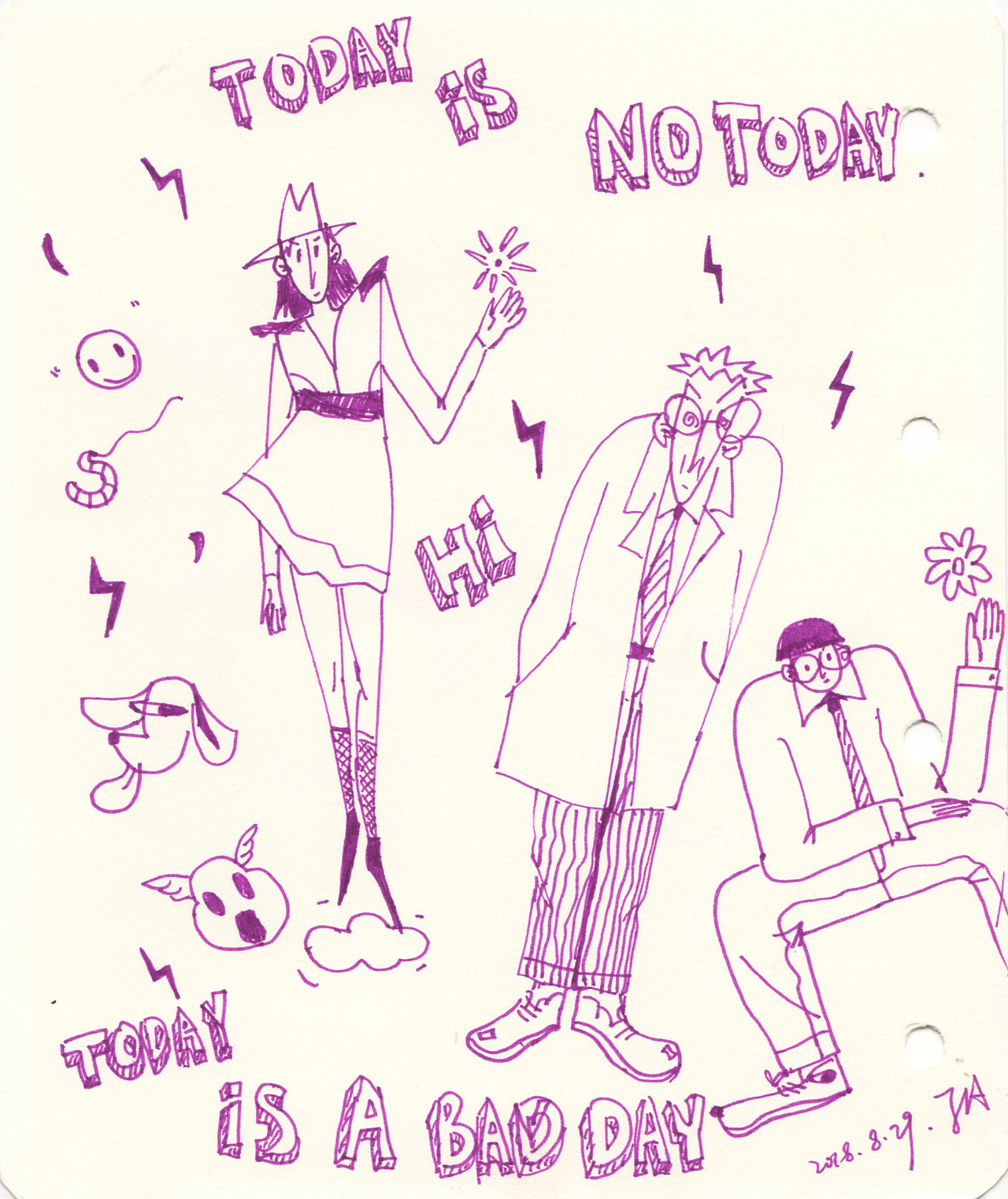 涂鸦（图ZMjI4NDcwOTUy） - 新锐潮流插画 - 站酷设计师梦游野狗原创素材 - 站酷ZCOOL