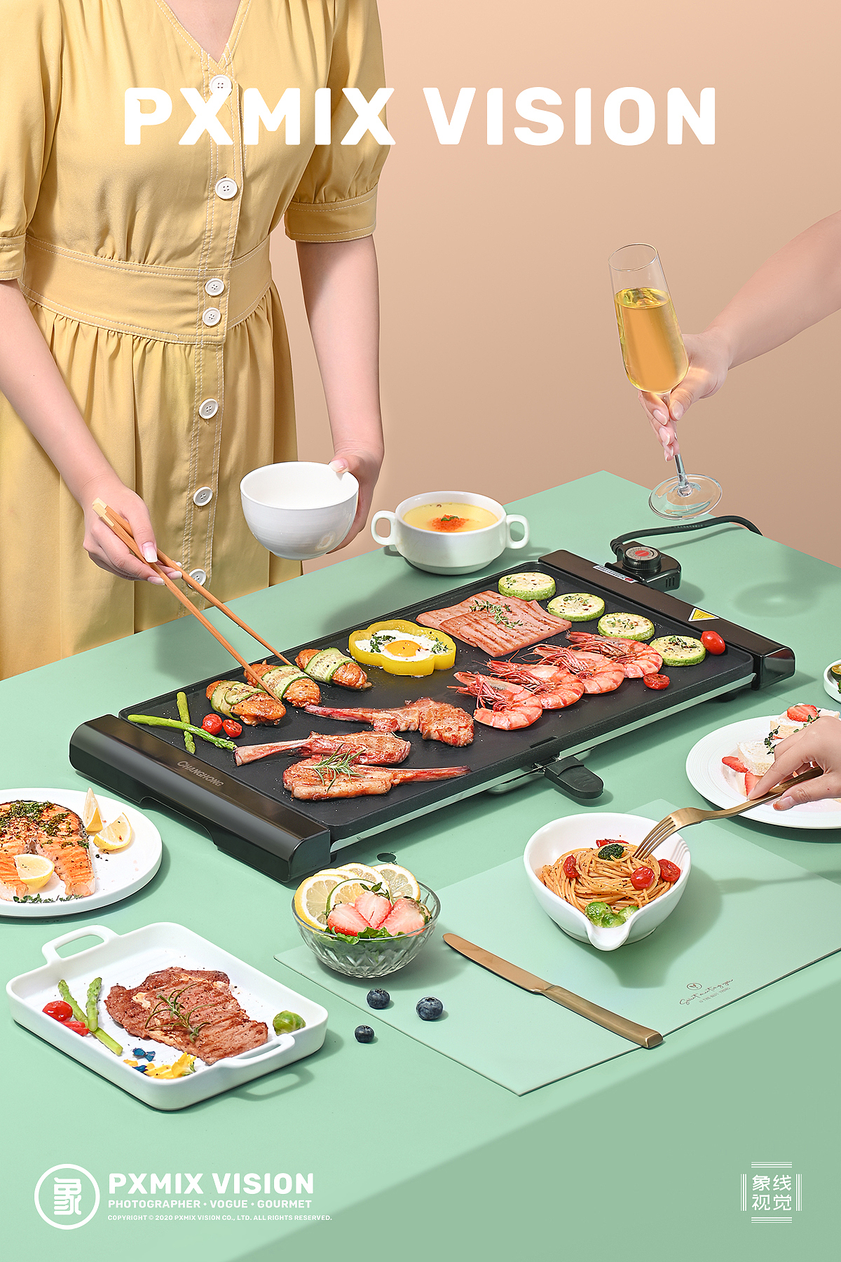 长虹 电烤盘/涮烤盘丨厨房小家电摄影（图ZMjMxNDA4Nzgw） - 产品摄影 - 站酷设计师光影集原创素材 - 站酷ZCOOL