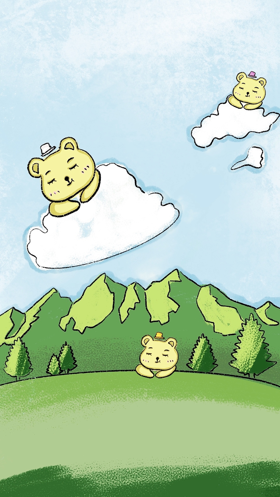 可爱的蓝天白云手机壁纸