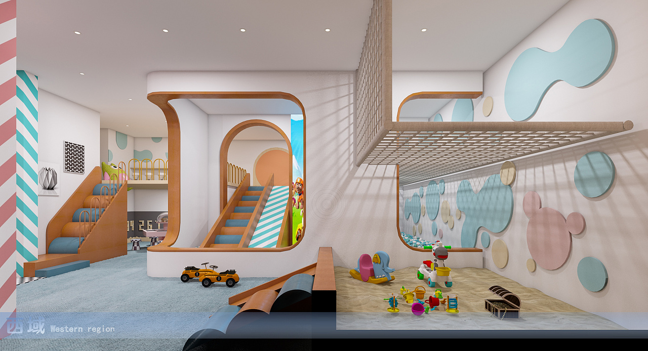 儿童乐园设计|空间|其他空间|温州西域效果图 - 原创作品 - 站酷
