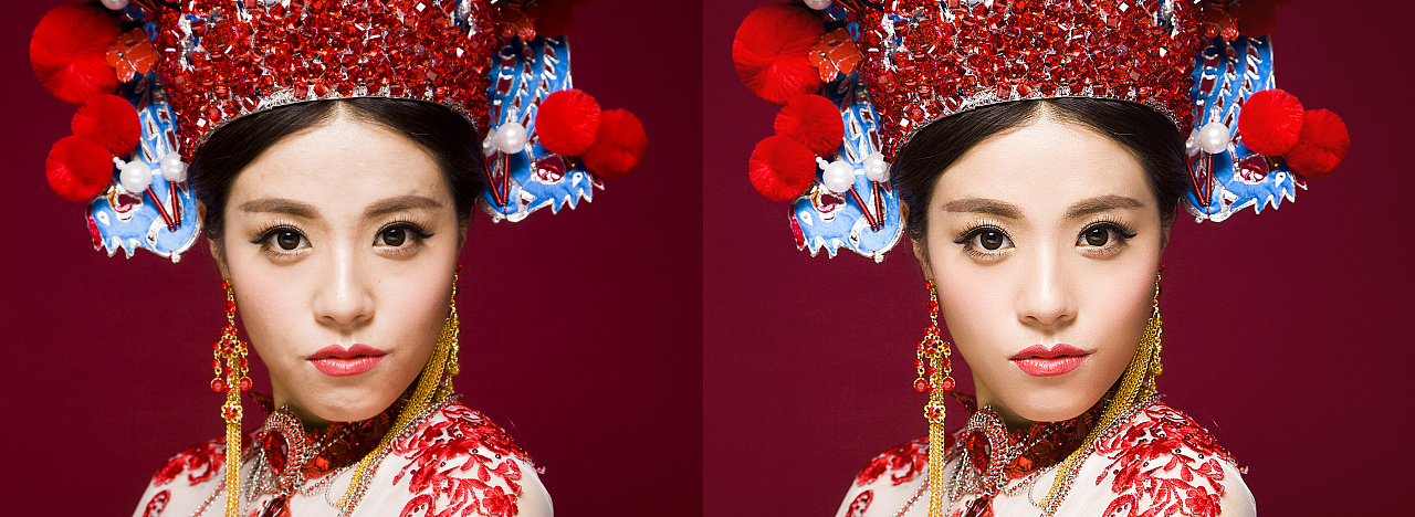 影楼高低频修图