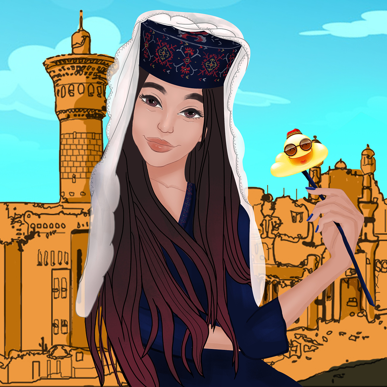 云享旅游微信头像一|插画|商业插画|云享六六 - 原创作品 - 站酷