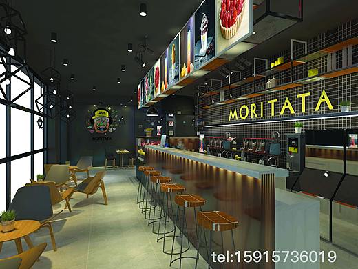 广州奶茶甜品店设计