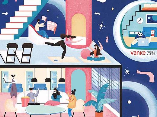 Vanke万科宣传海报——泊寓主题