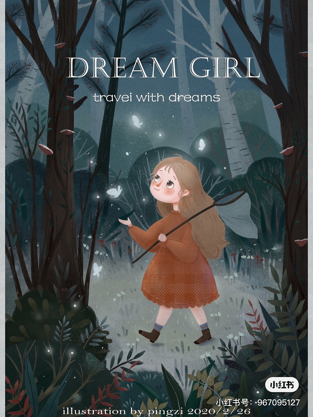捕梦女孩（图ZMjAyODE0NzQw） - 儿童插画 - 站酷设计师瓶子插画原创素材 - 站酷ZCOOL