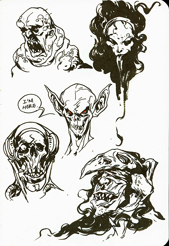 当生活过的狰狞的时候,不知不觉间你会发现画这种面目可憎的家伙确实