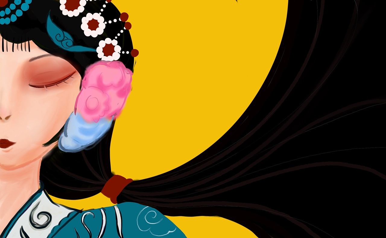 霸王洗发水插画