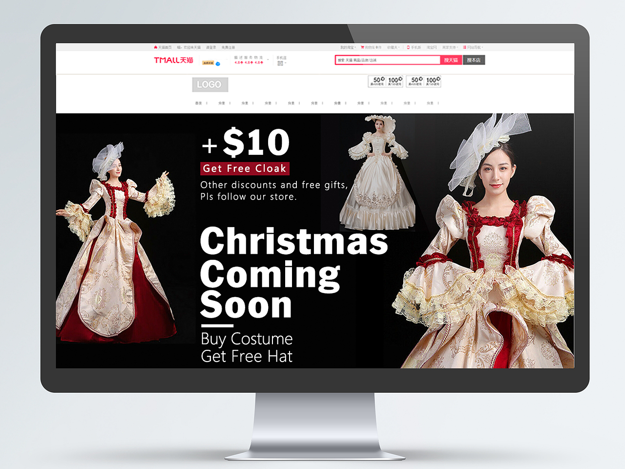 跨境电商 服装cosplay类banner/海报（图ZMjU4NDcwNzEy） - 运营设计 - 站酷设计师himomr原创素材 - 站酷ZCOOL