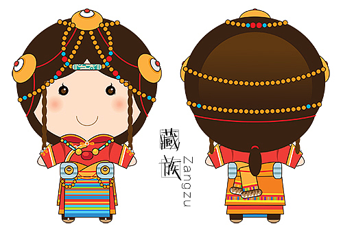 矢量民族娃娃（图ZMTY3MzYzMzIw） - 玩具 - 站酷设计师自由黑洞原创素材 - 站酷ZCOOL