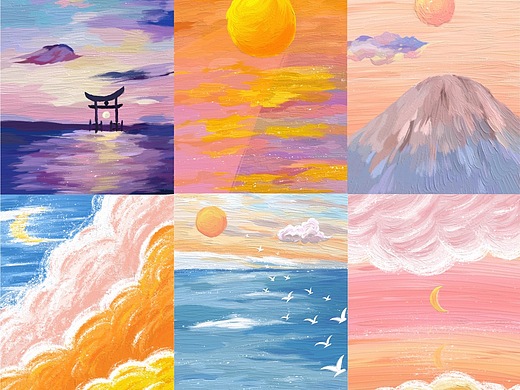 肌理色彩装饰画