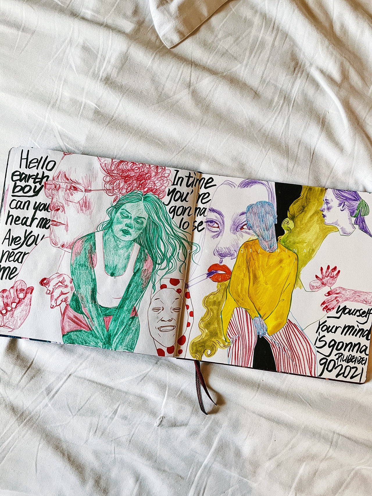 【插画】又，画完一本sketchbook