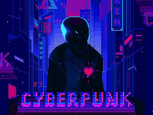 赛博朋克像素画｜仿生人会梦见电子羊吗？（个人主页-ZNDc2Nzc2Njg=） - 创作习作 - 站酷设计师大大大昕原创素材 - 站酷ZCOOL