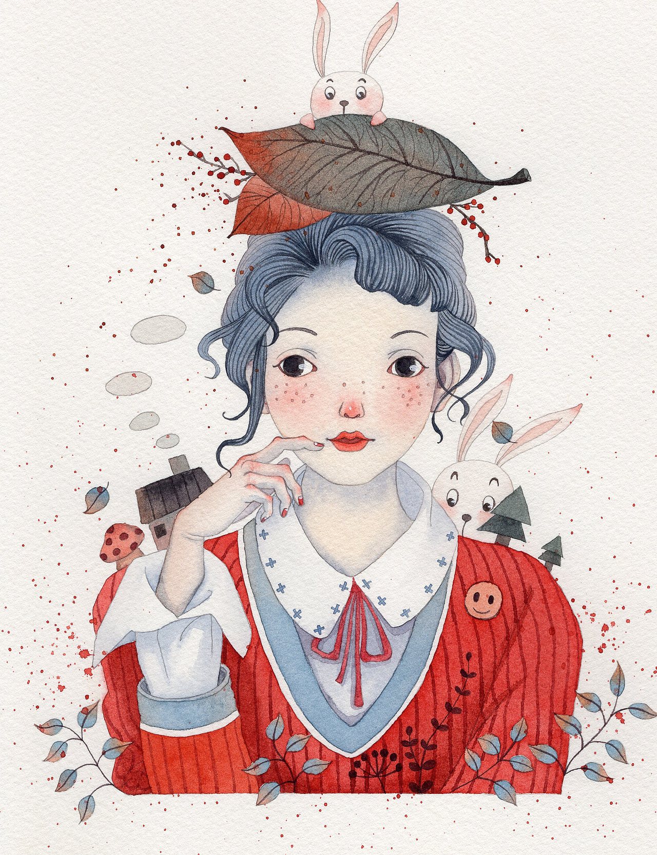 水彩练习（图ZMTI5ODQ4ODM2） - 商业插画 - 站酷设计师小壹插画原创素材 - 站酷ZCOOL