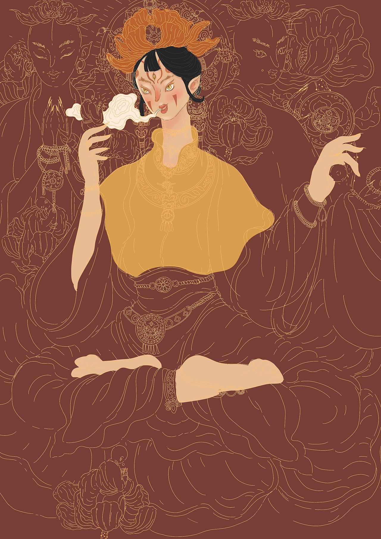  中国神话故事插画练习