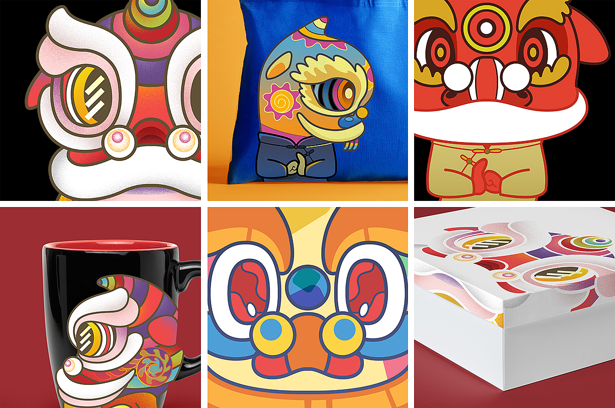 佛山醒狮文化-文创插画（图ZMTg5Nzk4NzEy） - 商业插画 - 站酷设计师蛙蛙芝原创素材 - 站酷ZCOOL