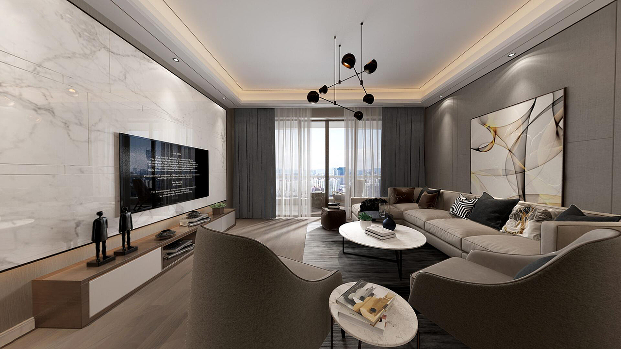 鲸羽室内设计 | 广水碧桂园设计案例（图ZMjAyMjAwNDI0） - 家装设计 - 站酷设计师鲸羽室内设计原创素材 - 站酷ZCOOL