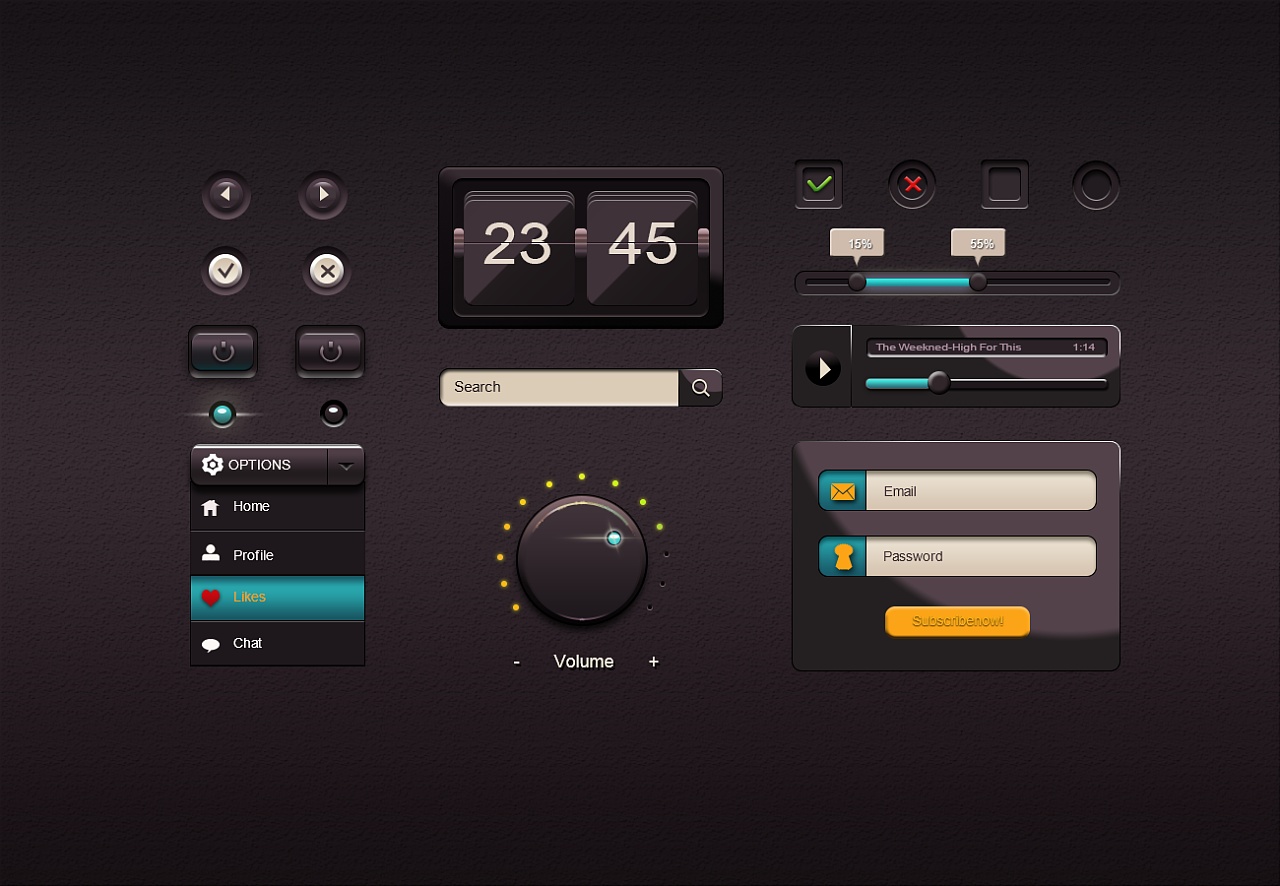 拟物控件|ui|图标|didind - 原创作品 - 站酷 (zcool)