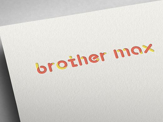 母婴brother max英文LOGO全称设计_HJL