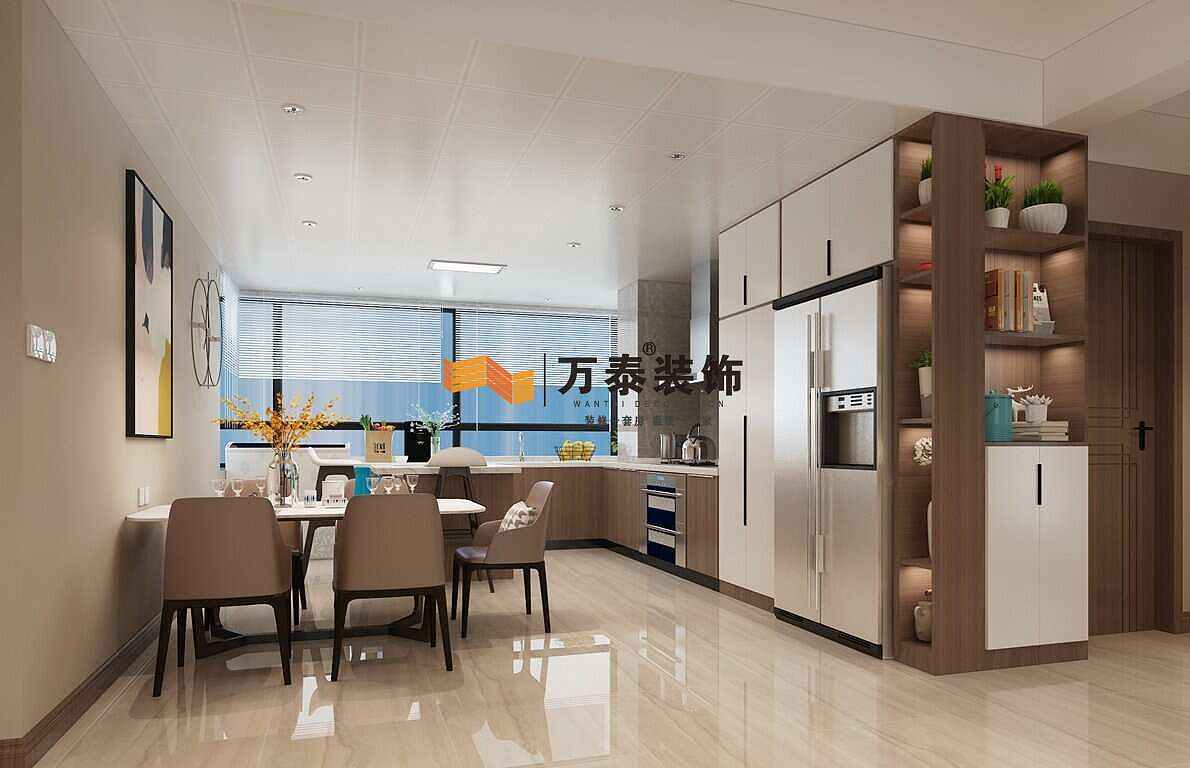 济南长清区郦水嘉苑160㎡三室两厅现代简约风格装修