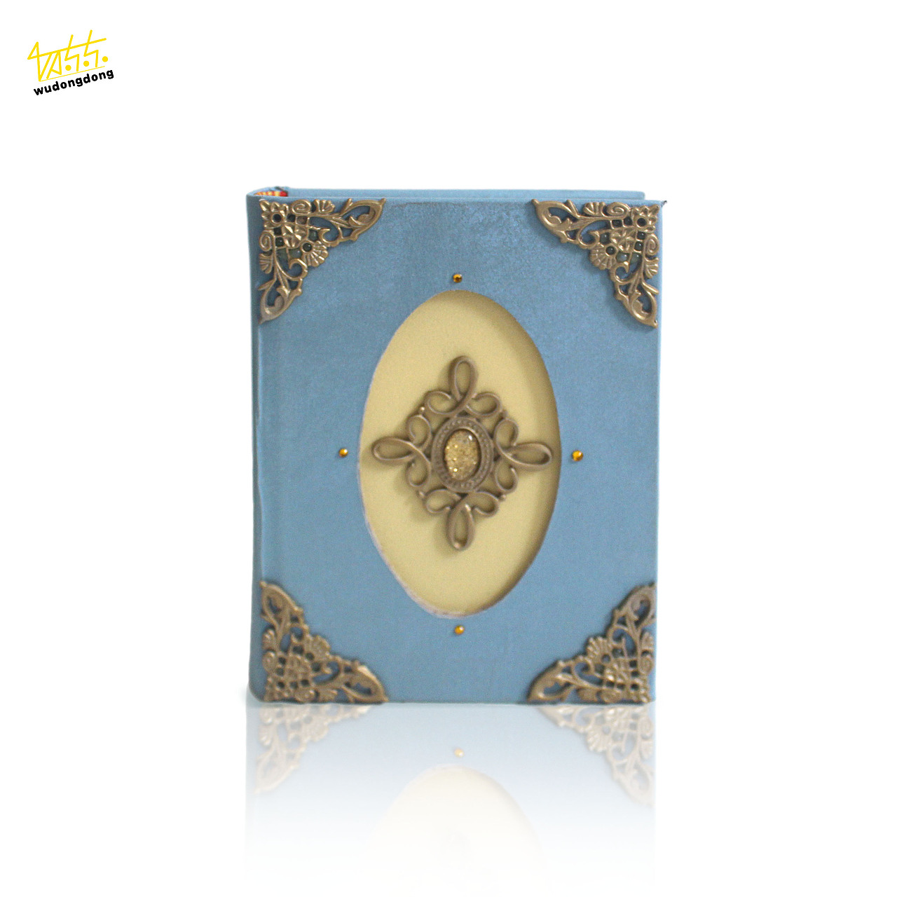 珠光绿色手工DIY手账本/笔记本