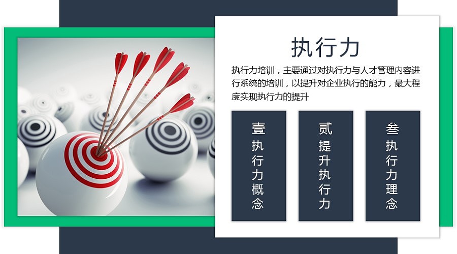 蓝绿培训通用:企业执行力培训ppt课件