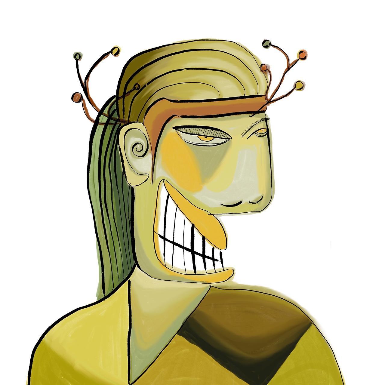 一群奇形怪状的人