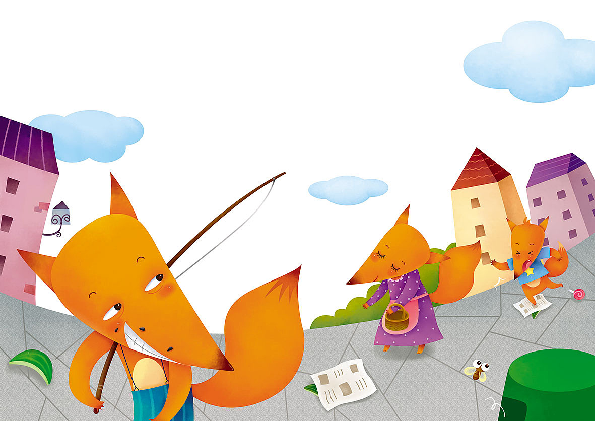 瞧这一家子（图ZNjM2OTAyMTI=） - 儿童插画 - 站酷设计师插画师一一原创素材 - 站酷ZCOOL