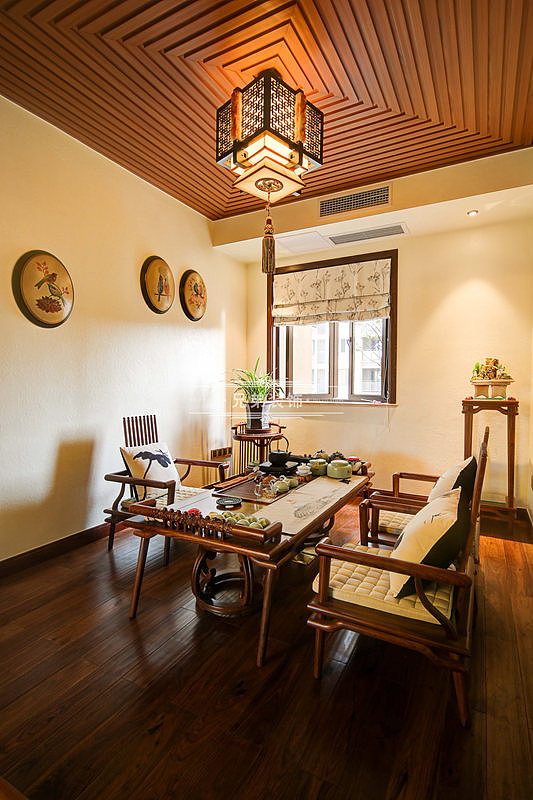 龙湖两江新宸美式风格(160平)设计方案效果