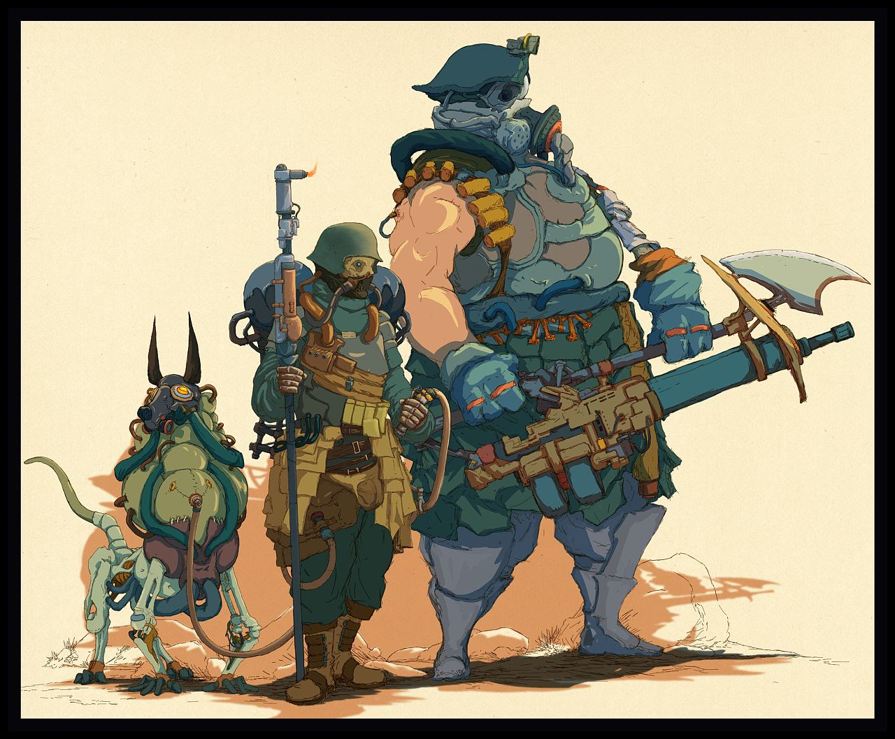 大杂烩!|插画|概念设定|夔夔餐 - 原创作品 - 站酷