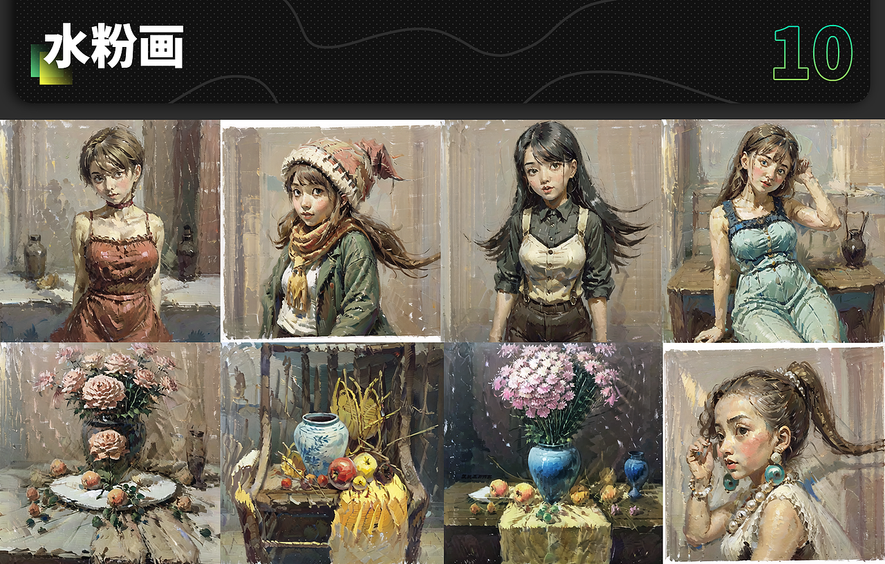 AI把各种风格都拿捏死了!!!