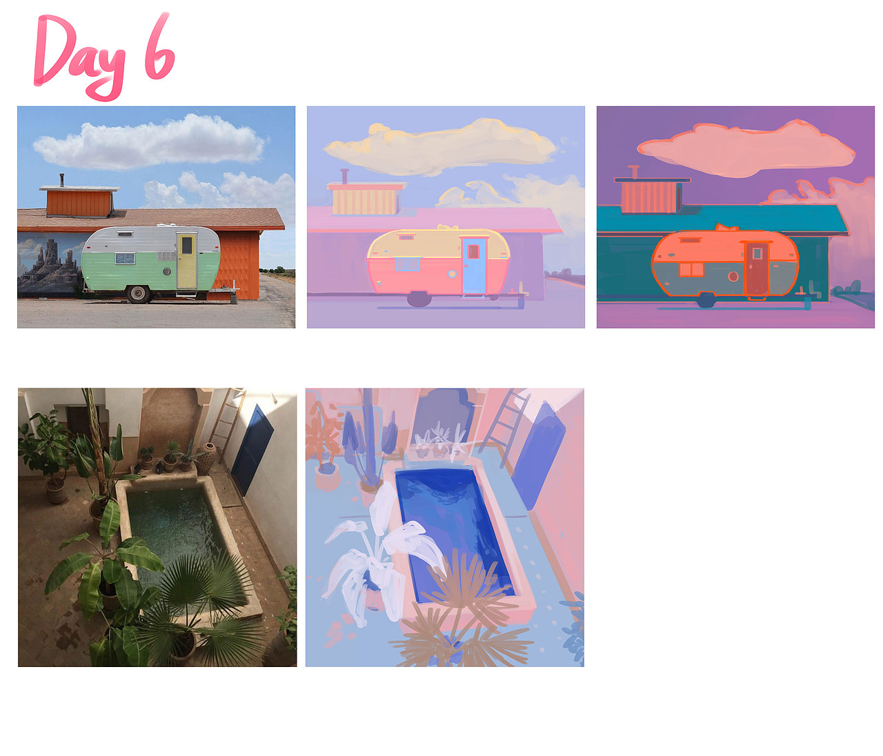 色彩派对30天 Day6（图ZMzMyNTk5MTYw） - 创作习作 - 站酷设计师正在摸鱼的鬼鬼原创素材 - 站酷ZCOOL