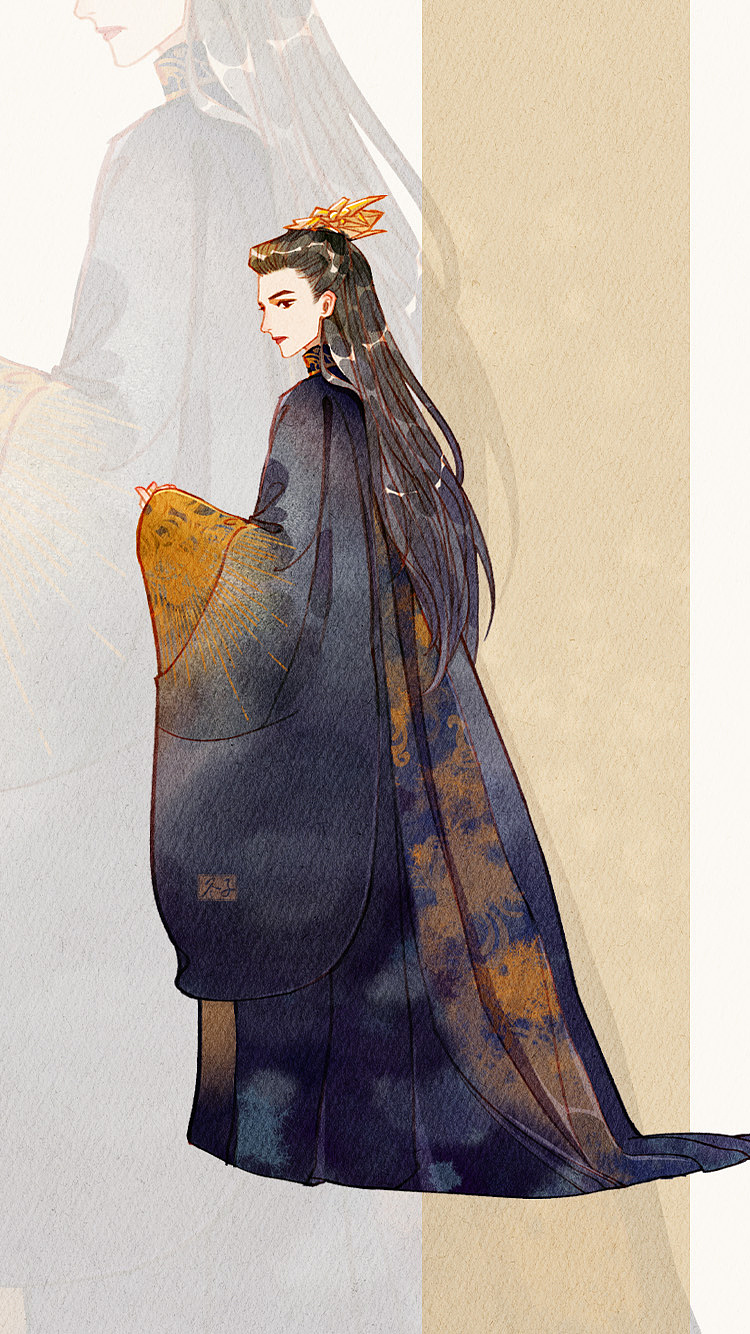 水彩人物九宫格