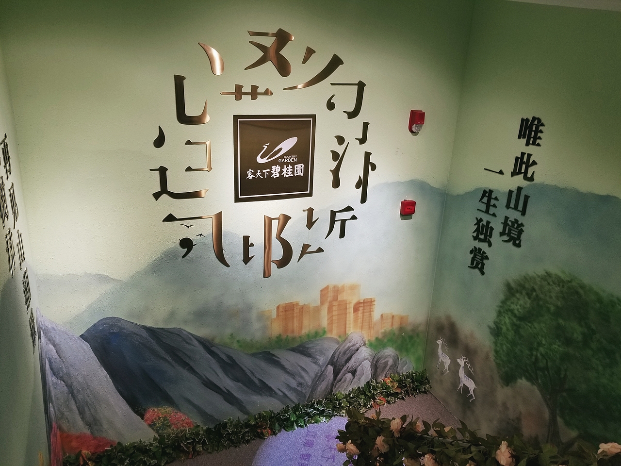 潮州墙绘 汕头墙绘 房地产项目包装.