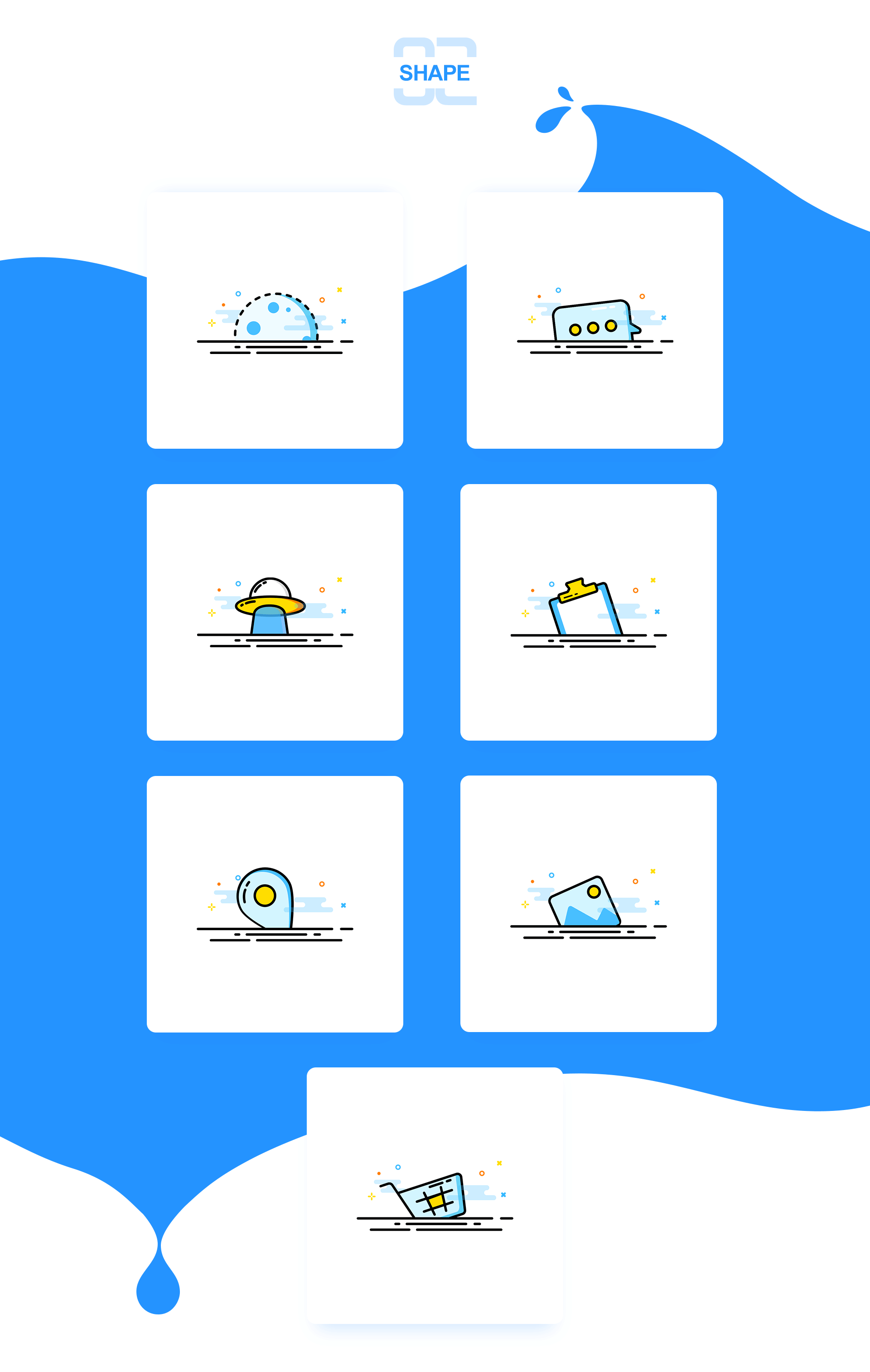 一组简单的app缺省页_duckyz-站酷zcool