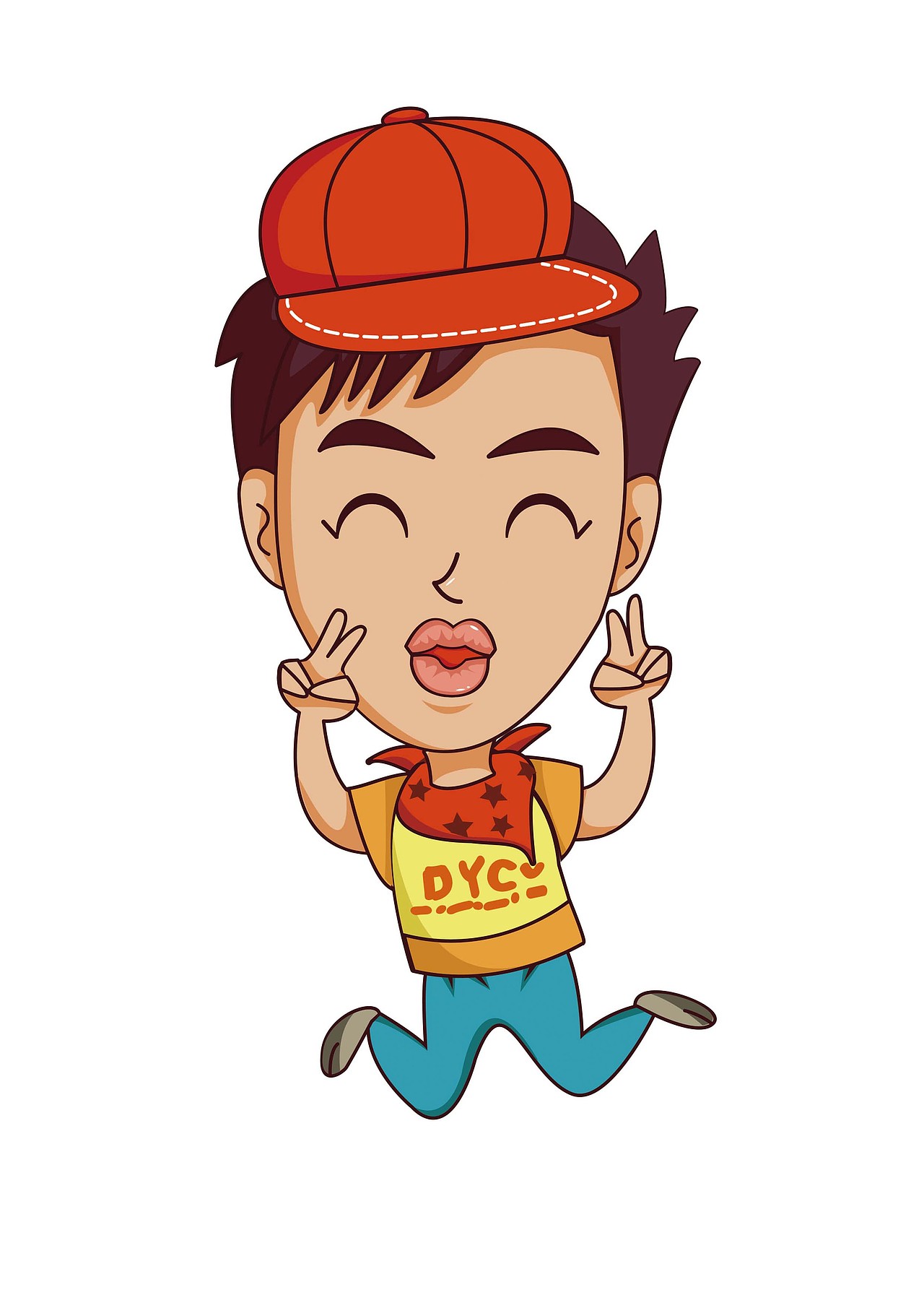 拍照必做剪刀手两只