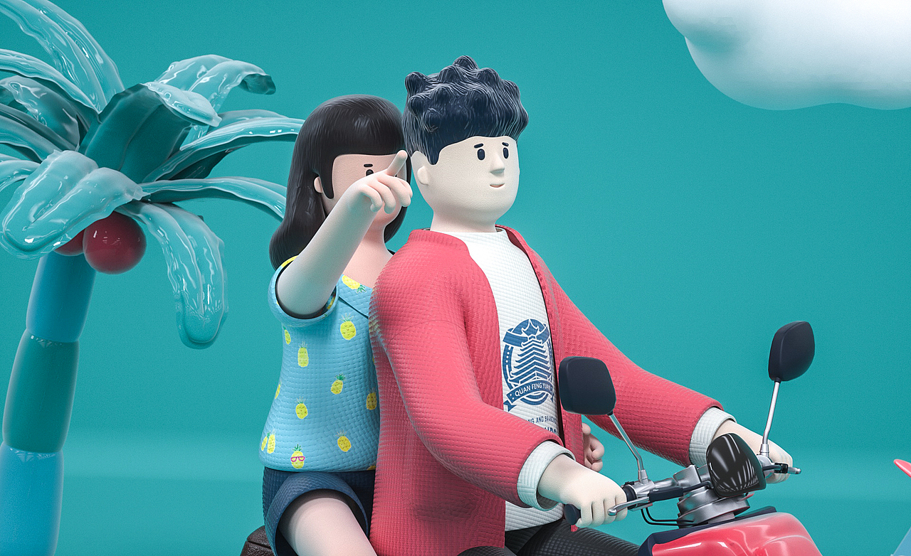 C4D三维卡通角色作品合集（图ZMTkzMzMyNzg0） - 人物/生物 - 站酷设计师我就是那个飞原创素材 - 站酷ZCOOL