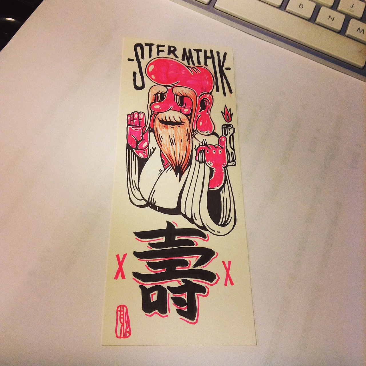 小卡片还是有偷偷画的