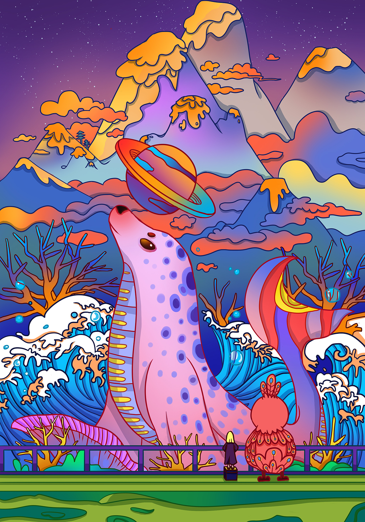 小女孩和咯咯哒系列故事（图ZMjQ2MjA2NTQ4） - 艺术插画 - 站酷设计师芒芒果干原创素材 - 站酷ZCOOL